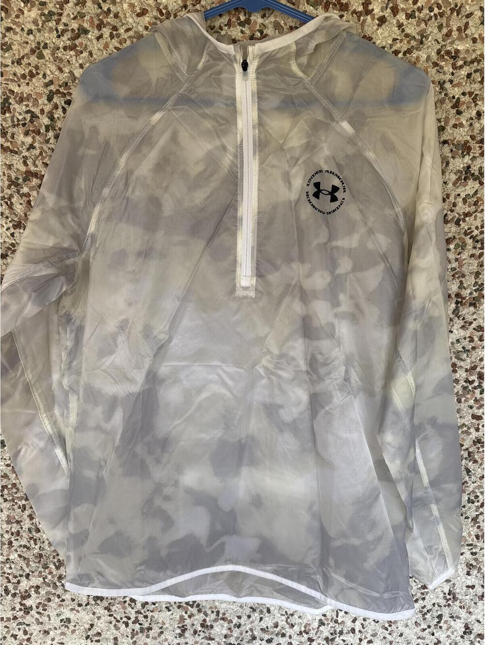 Under Armour Women's Woven Half Zip Anorak Windbreaker Loose Fit Medium
